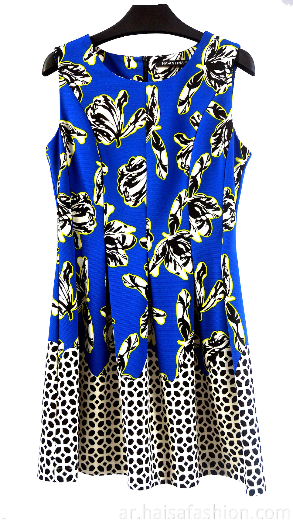 Women's Sleeveless Print Woven Dress